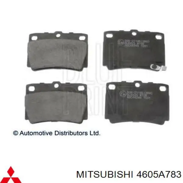 4605A783 Mitsubishi колодки гальмові задні, дискові