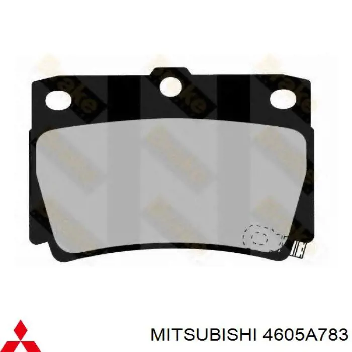 Задні гальмівні колодки Mitsubishi 4605A783 ціна, від 22.51 USD