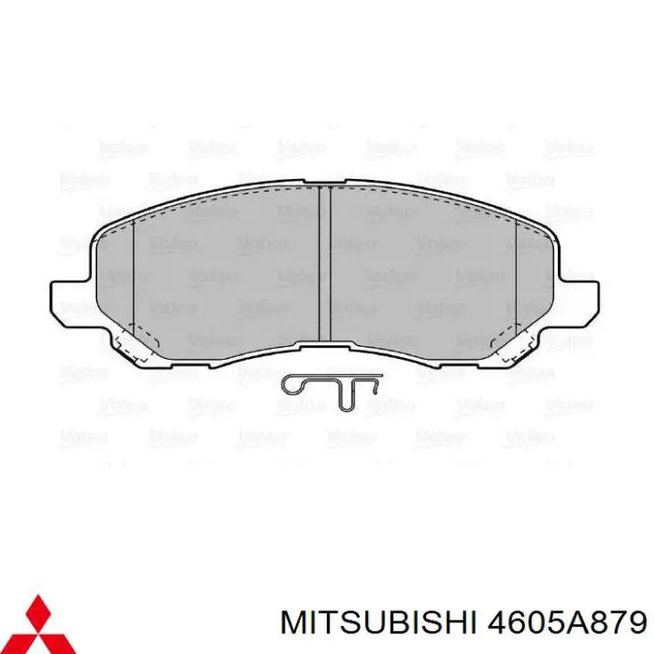 Купити 4605A879 Mitsubishi Колодки гальмівні передні, дискові