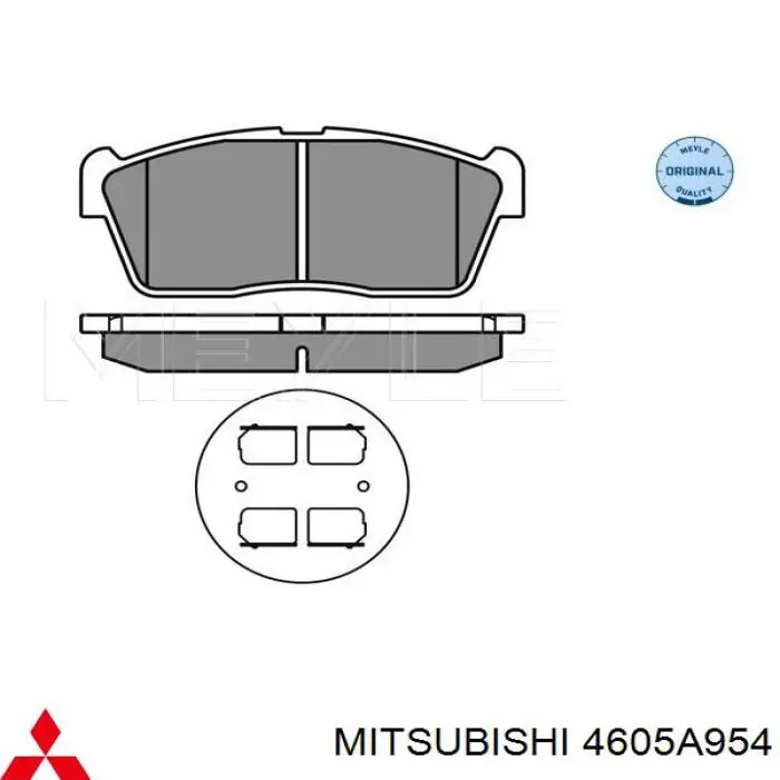 Гальмівні колодки Mitsubishi 4605A954 ціна, від 21.21 USD