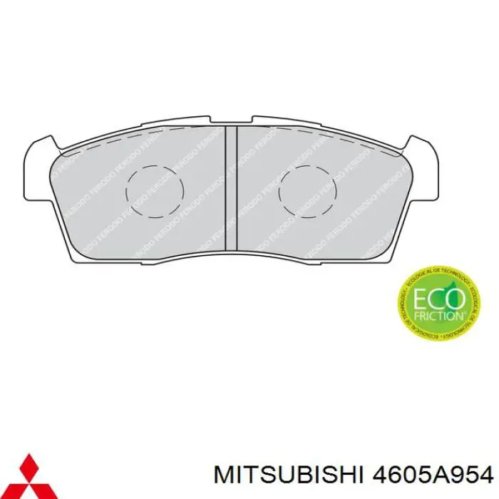 Колодки гальмівні передні, дискові 4605A954 Mitsubishi