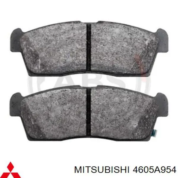 4605A954 Mitsubishi Передні гальмівні колодки