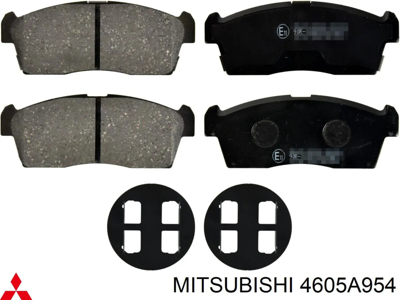 Купити 4605A954 Mitsubishi Колодки гальмівні передні, дискові