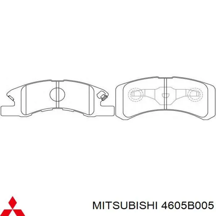 Передні тормозні колодки 4605B005 Mitsubishi