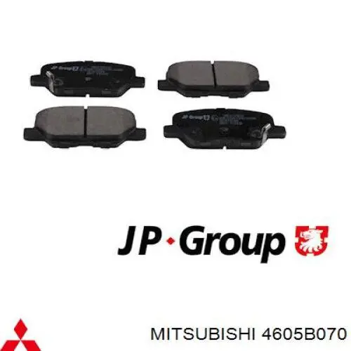 Задні гальмівні колодки Mitsubishi 4605B070 ціна, від 17.81 USD