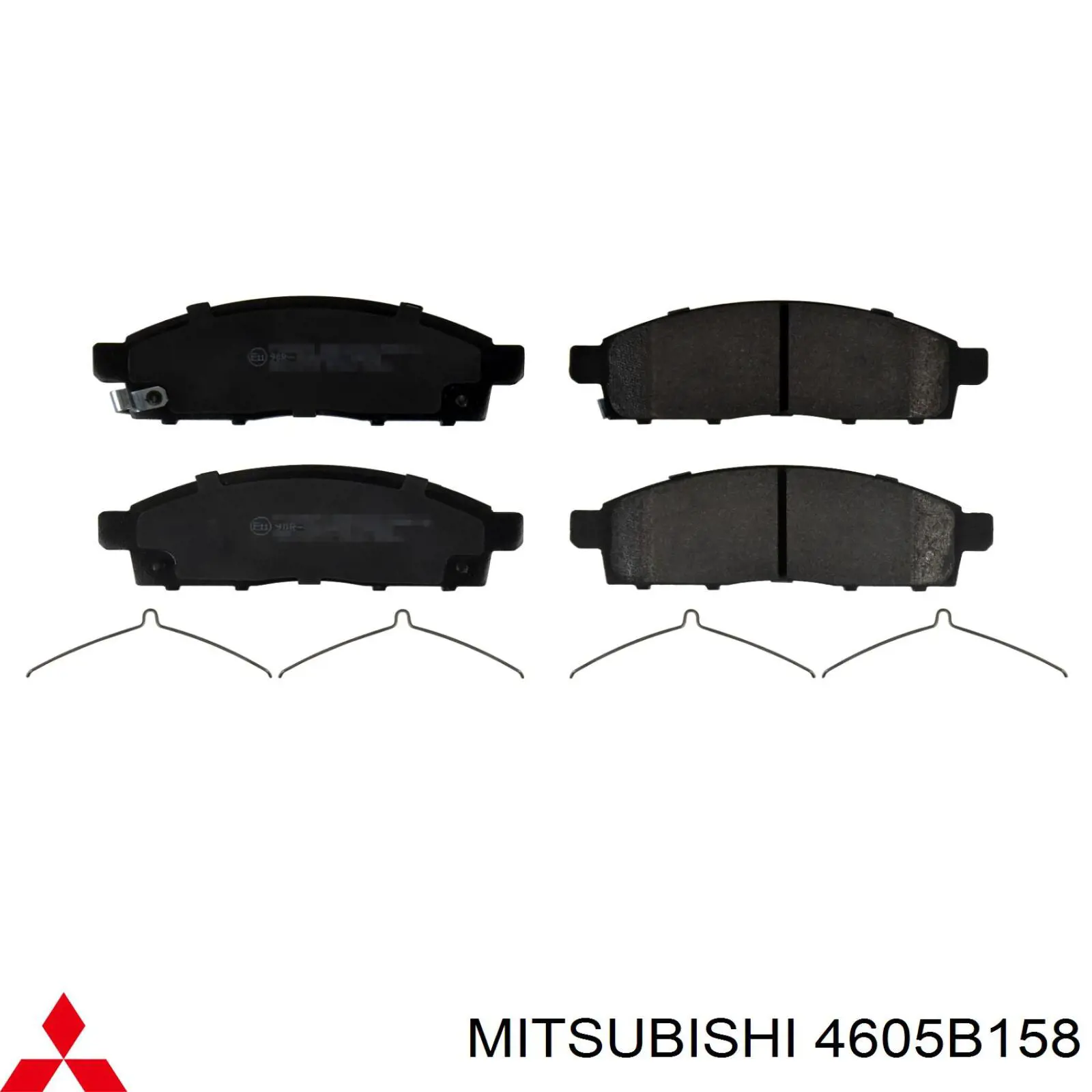 Купити 4605B158 Mitsubishi Колодки гальмівні передні, дискові