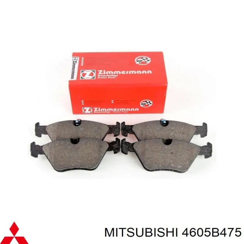 Купити 4605B475 Mitsubishi Колодки гальмівні передні, дискові