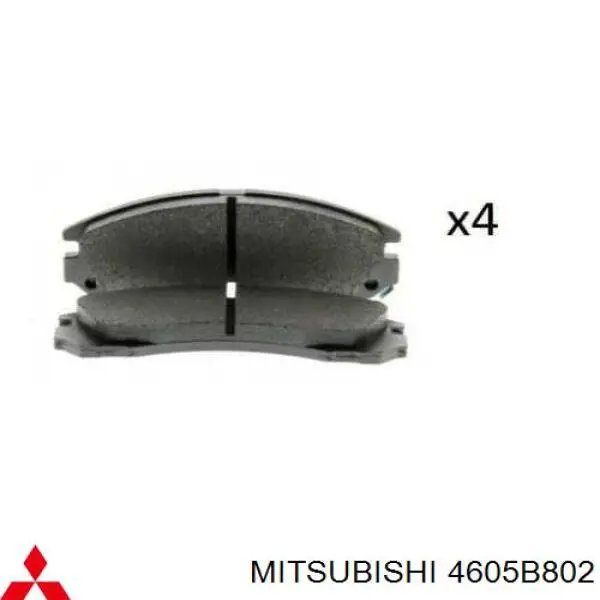 Купити 4605B802 Mitsubishi Колодки гальмівні передні, дискові