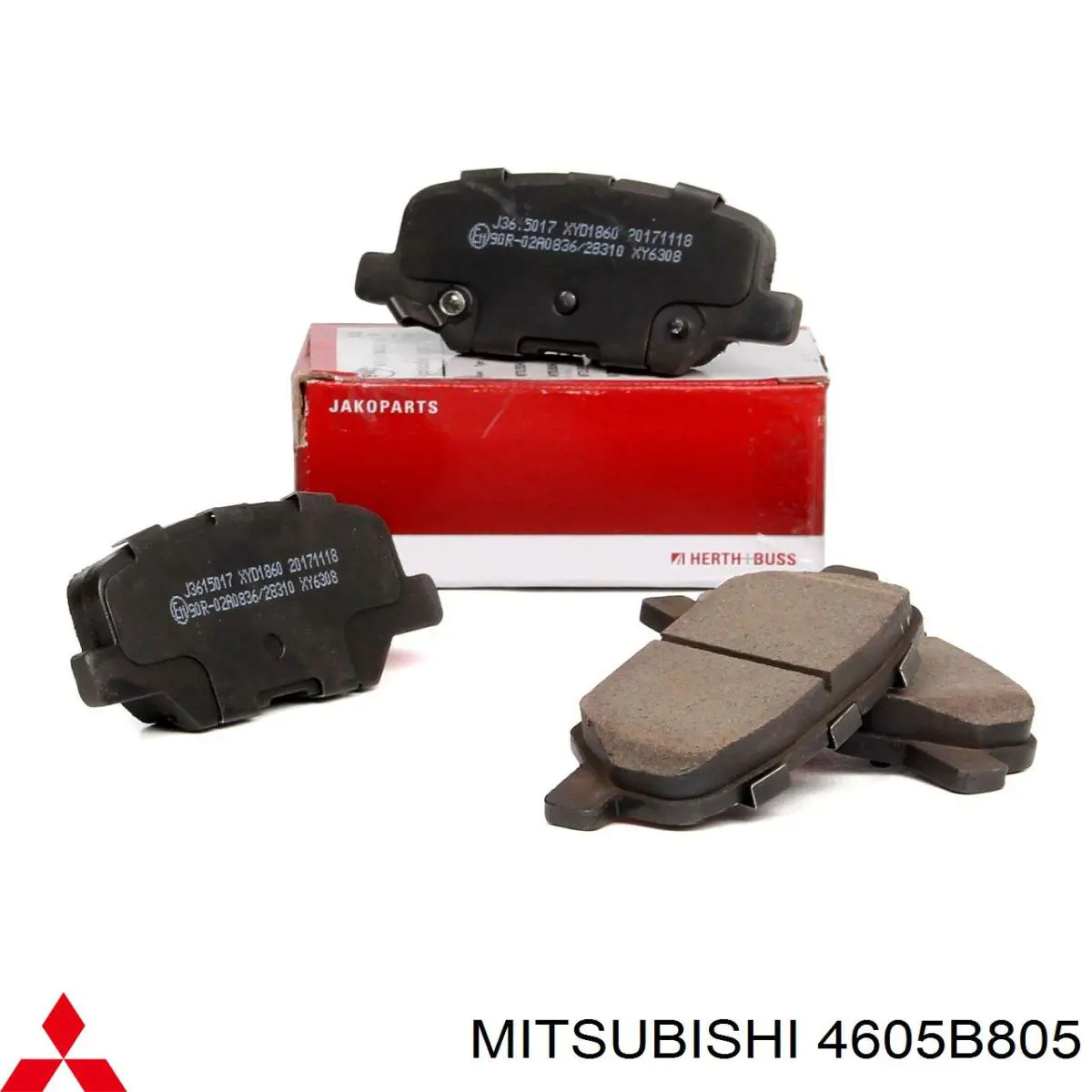 Задні гальмівні колодки Mitsubishi 4605B805 ціна, від 17.73 USD
