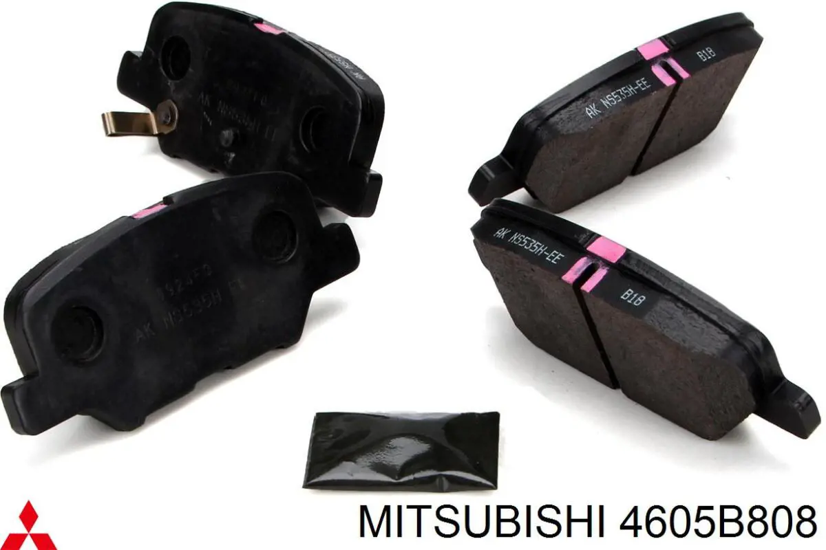 Задні гальмівні колодки 4605B808 Mitsubishi