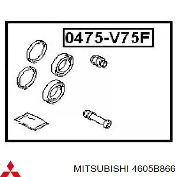4605B866 Mitsubishi ремкомплект супорту гальмівного переднього