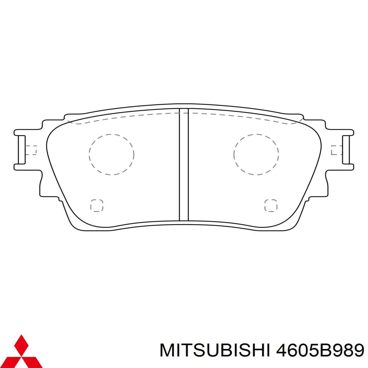 Колодки гальмові задні, дискові 4605B989 Mitsubishi