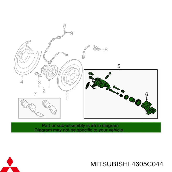 TQ33124 Tqparts Супорт гальмівний задній правий