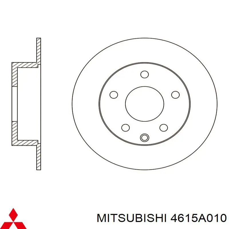 Купити 4615A010 Mitsubishi Диск заднього гальма
