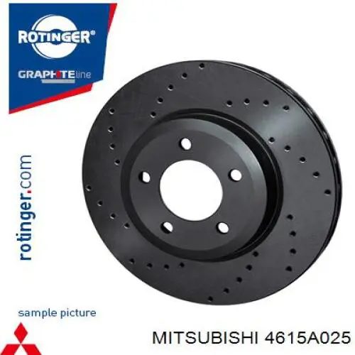 Задні дискові гальма Mitsubishi 4615A025 ціна, від 113.03 USD
