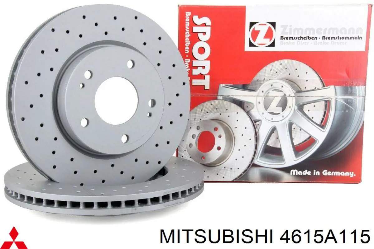 Диск переднього гальма Mitsubishi 4615A115 ціна, від 33.94 USD