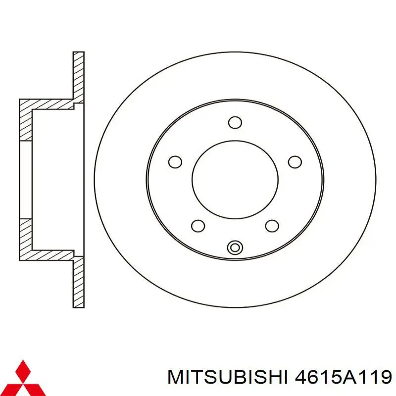 Гальмівні диски 4615A119 Mitsubishi
