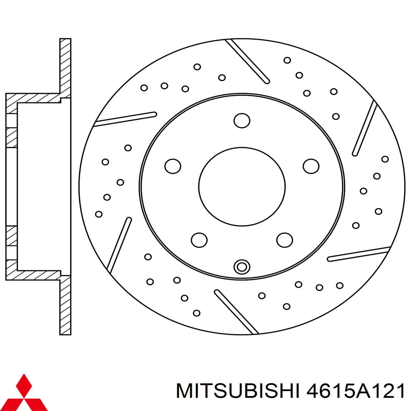 4615A121 Mitsubishi Дискові гальма