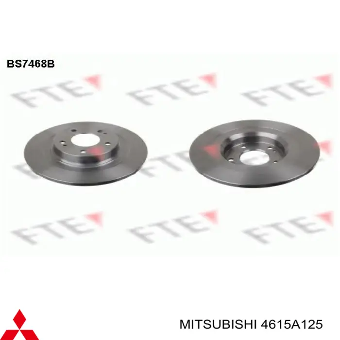 Купити 4615A125 Mitsubishi Диск заднього гальма
