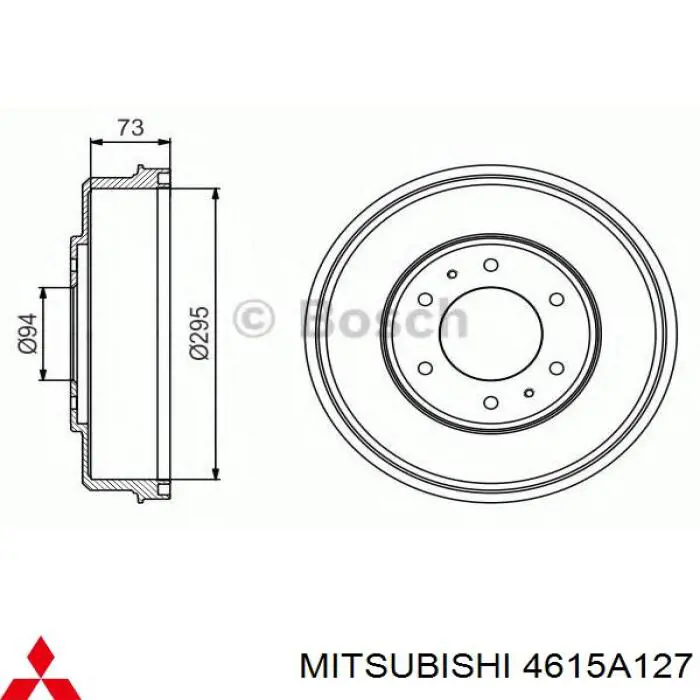 56511C Japko Барабан гальмівний задній