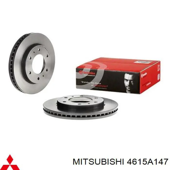 Диск гальмівний передній Mitsubishi 4615A147