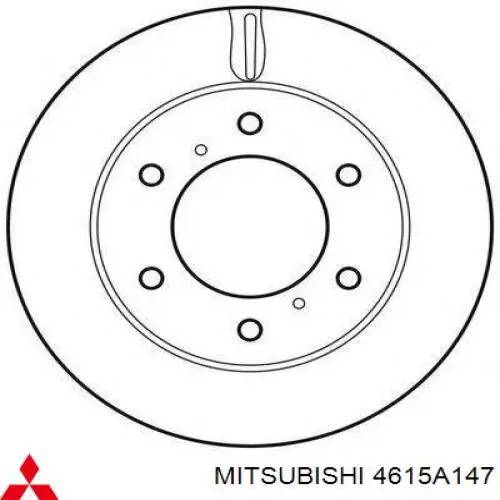 Диск переднього гальма Mitsubishi 4615A147 ціна, від 17.78 USD