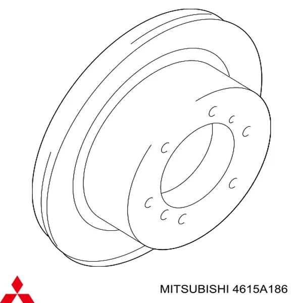 4615A186 Mitsubishi Дискові гальма