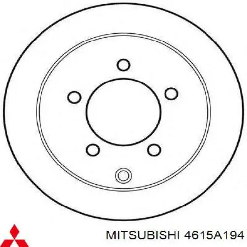 Задні дискові гальма Mitsubishi 4615A194 ціна, від 29.13 USD