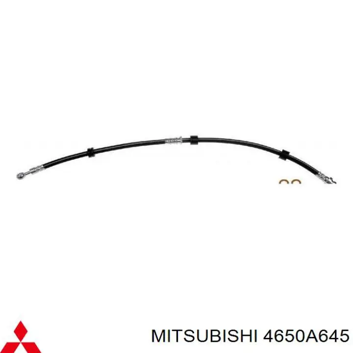4650A645 Mitsubishi шланг гальмівний передній, лівий