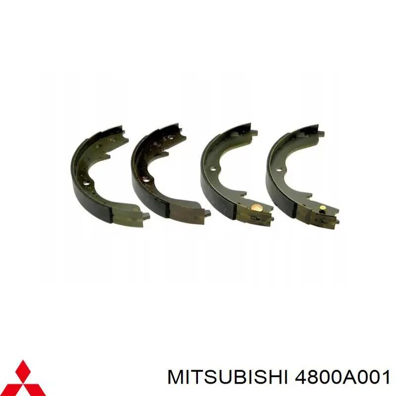 Колодки ручника / стоянкового гальма Mitsubishi 4800A001 ціна, від 23.78 USD