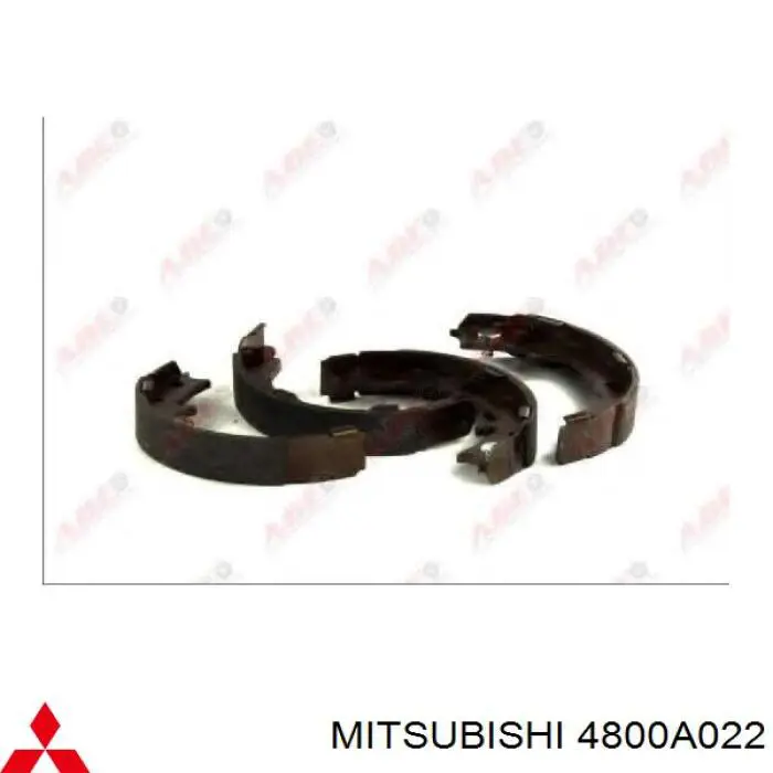 4800A022 Mitsubishi колодки ручника/стоянкового гальма