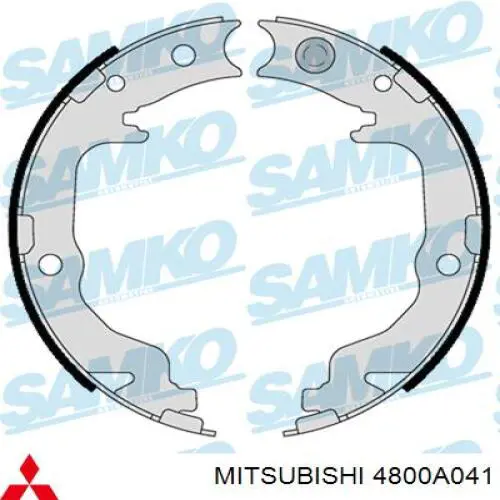 Купити 4800A041 Mitsubishi Гальмівні колодки гальма стоянки
