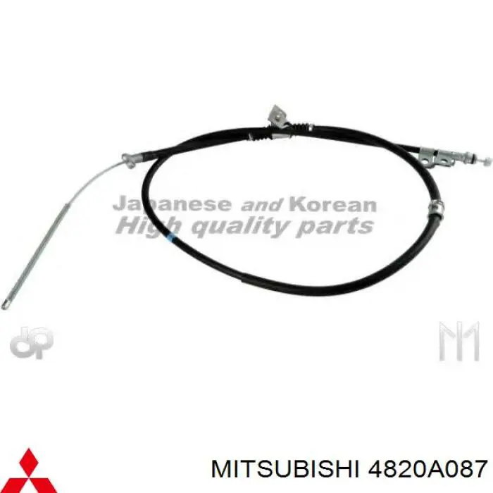 Трос стоянкового гальма задній лівий Mitsubishi 4820A087 ціна, від 34.02 USD