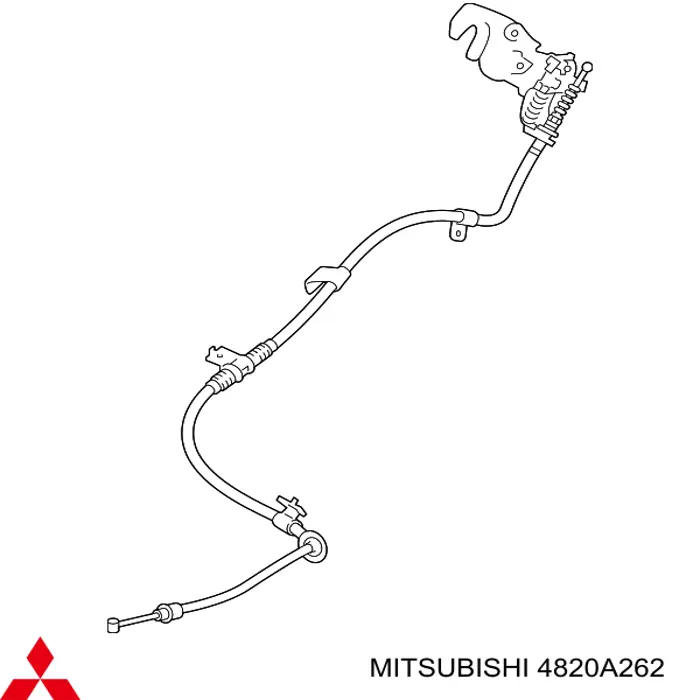 4820A262 Mitsubishi Трос ручника задній правий