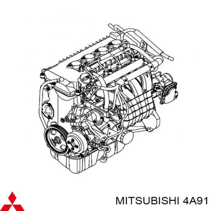 4A91 Mitsubishi Мотор в зборі