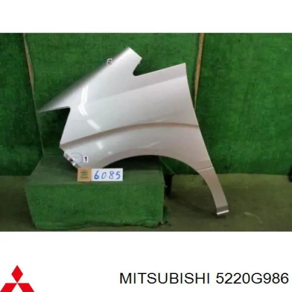 Щиток брудозахисний передньої арки крила Mitsubishi 5220G986 ціна, від 99.71 USD