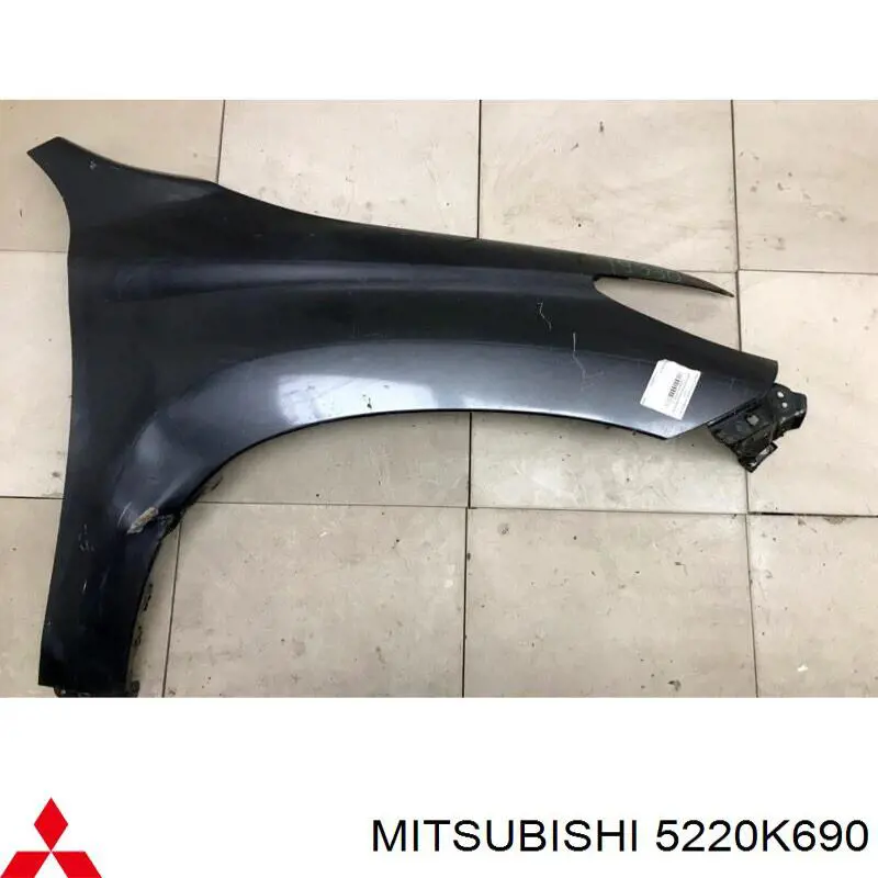 Крило переднє праве Mitsubishi 5220K690 ціна, від 167.56 USD