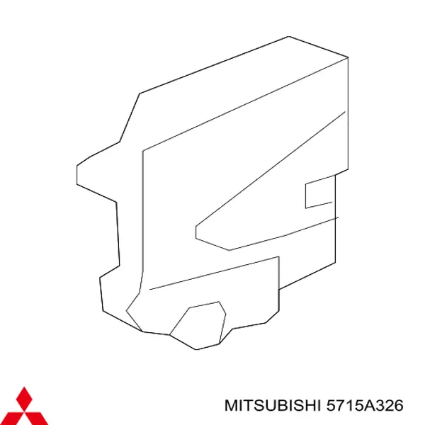 5715A326 Mitsubishi замок передньої двері, правої