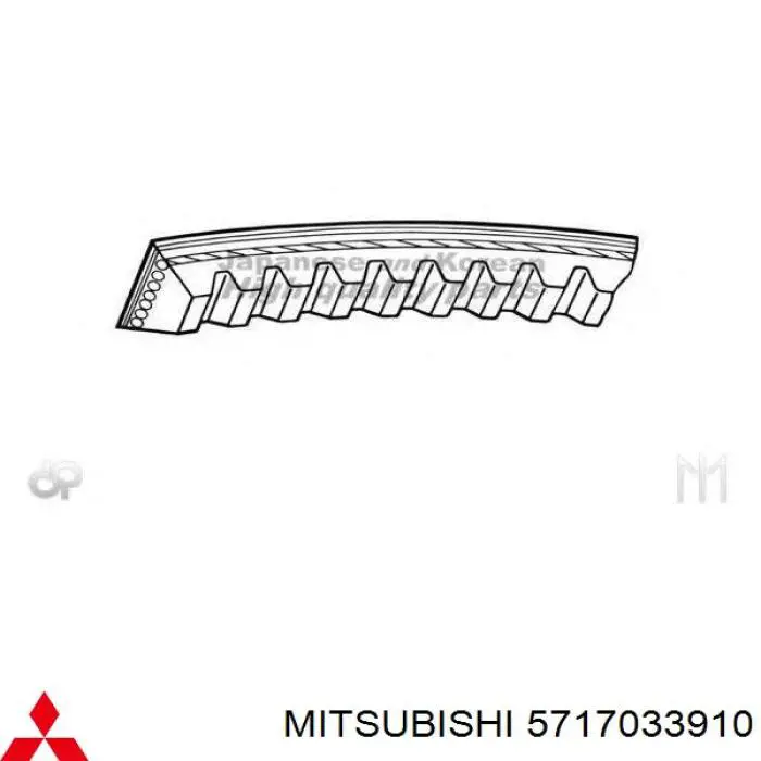 Ремінь приводний, агрегатів 5717033910 Mitsubishi