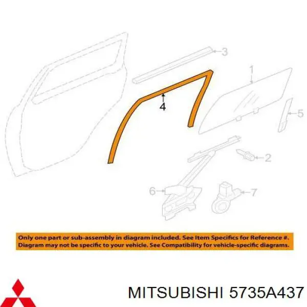  Mitsubishi 5735A437 ціна, від 12.50 USD
