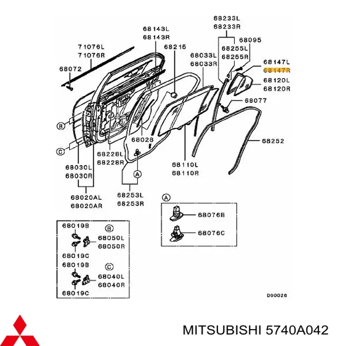 5740A042 Mitsubishi 