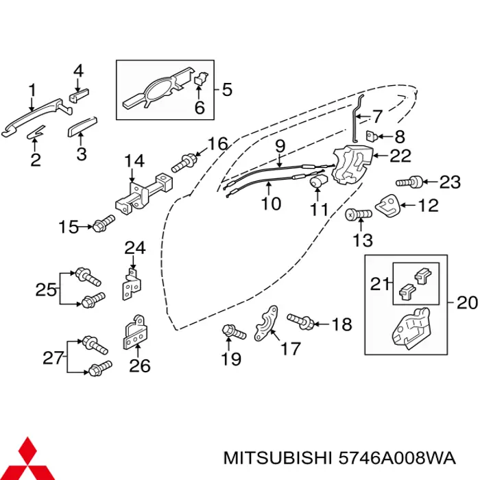  Mitsubishi 5746A008WA ціна, від 6.55 USD