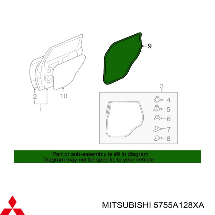  Mitsubishi 5755A128XA ціна, від 12.67 USD