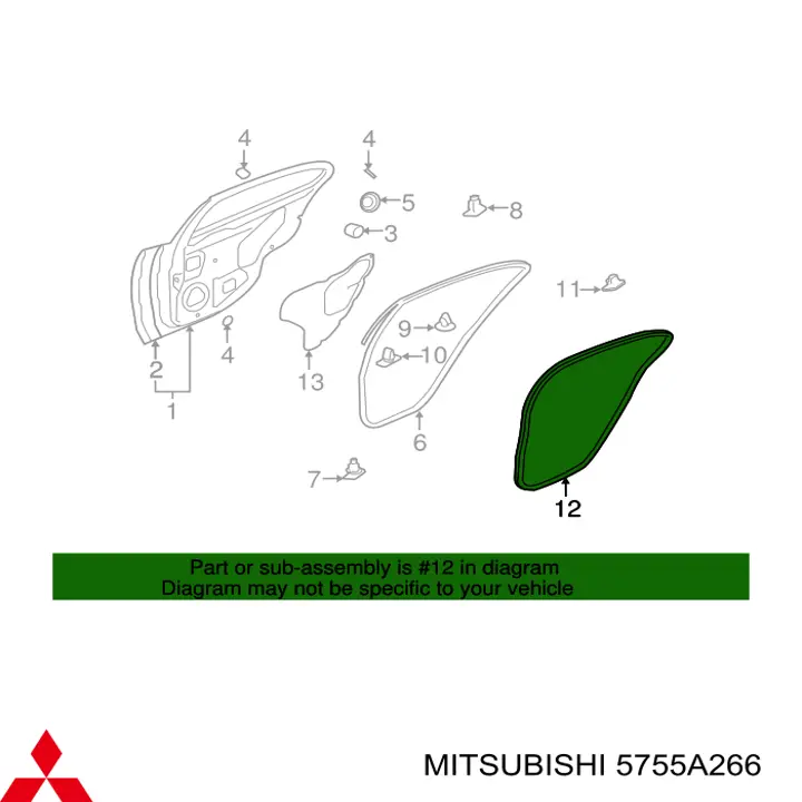  Mitsubishi 5755A266 ціна, від 12.46 USD