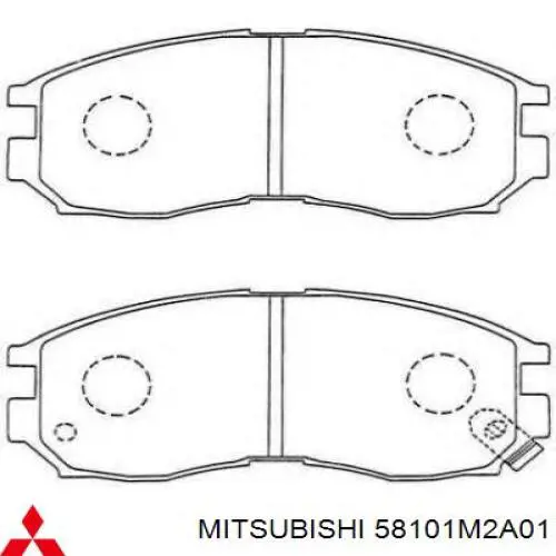 58101M2A01 Mitsubishi колодки гальмівні передні, дискові
