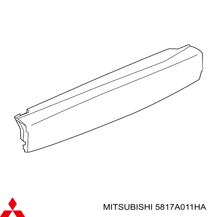 5817A011HA Mitsubishi накладка 5-ї двері, нижня