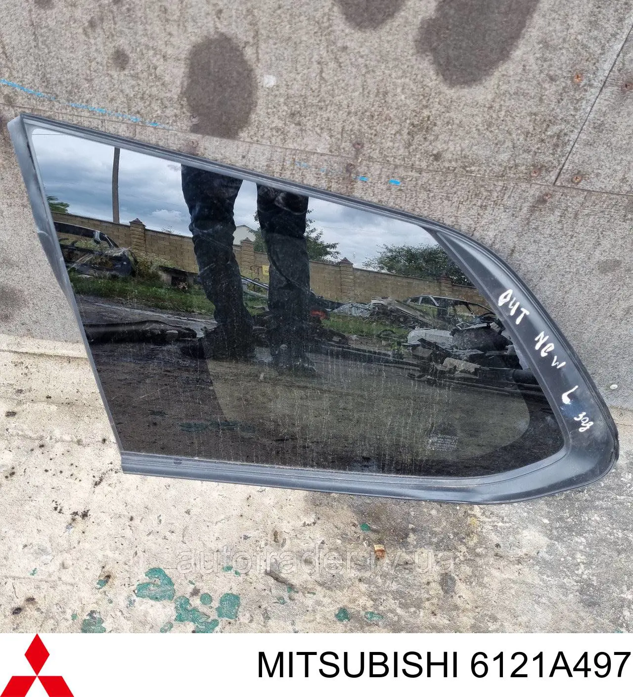 Купити 6121A497 Mitsubishi Скло багажного відсіку, ліве