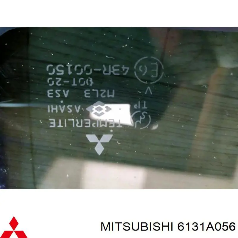 Купити 6131A056 Mitsubishi Скло багажного відсіку, праве