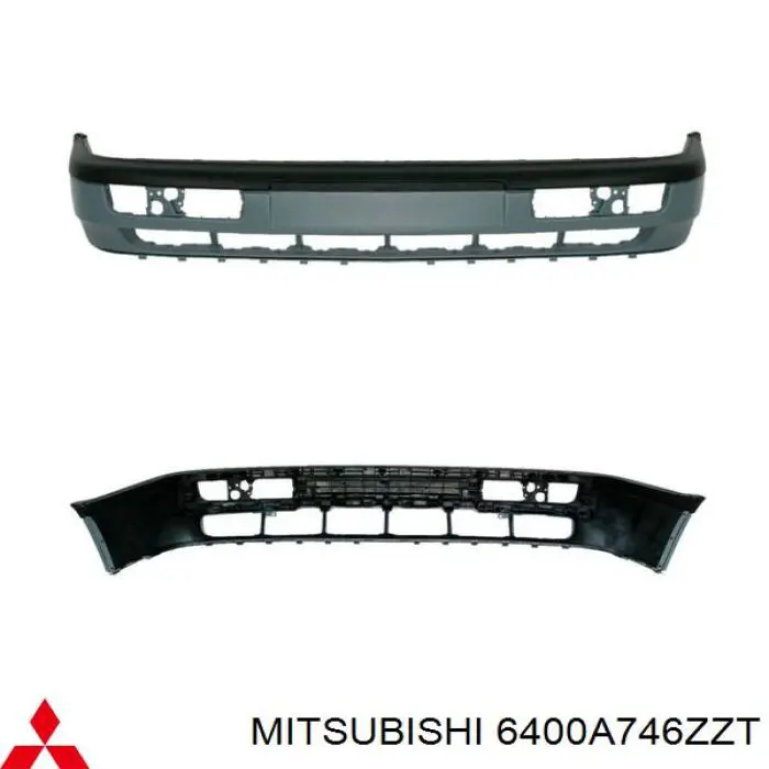 Передній бампер 6400A746ZZT Mitsubishi