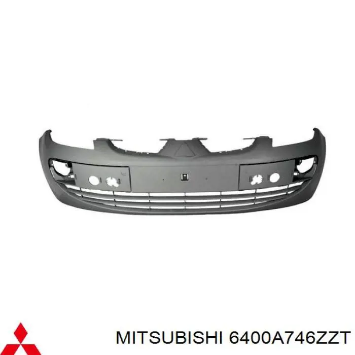 6400A746ZZT Mitsubishi Бампер передній в зборі